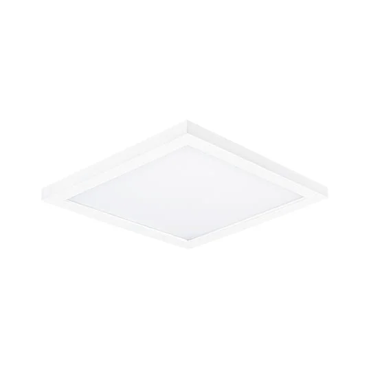 6.5" LED Square Flush Mount, 1050 Lumens, 15W, 3000K CCT, 120V, Black, White, or Satin Nickle Finish - Image 2