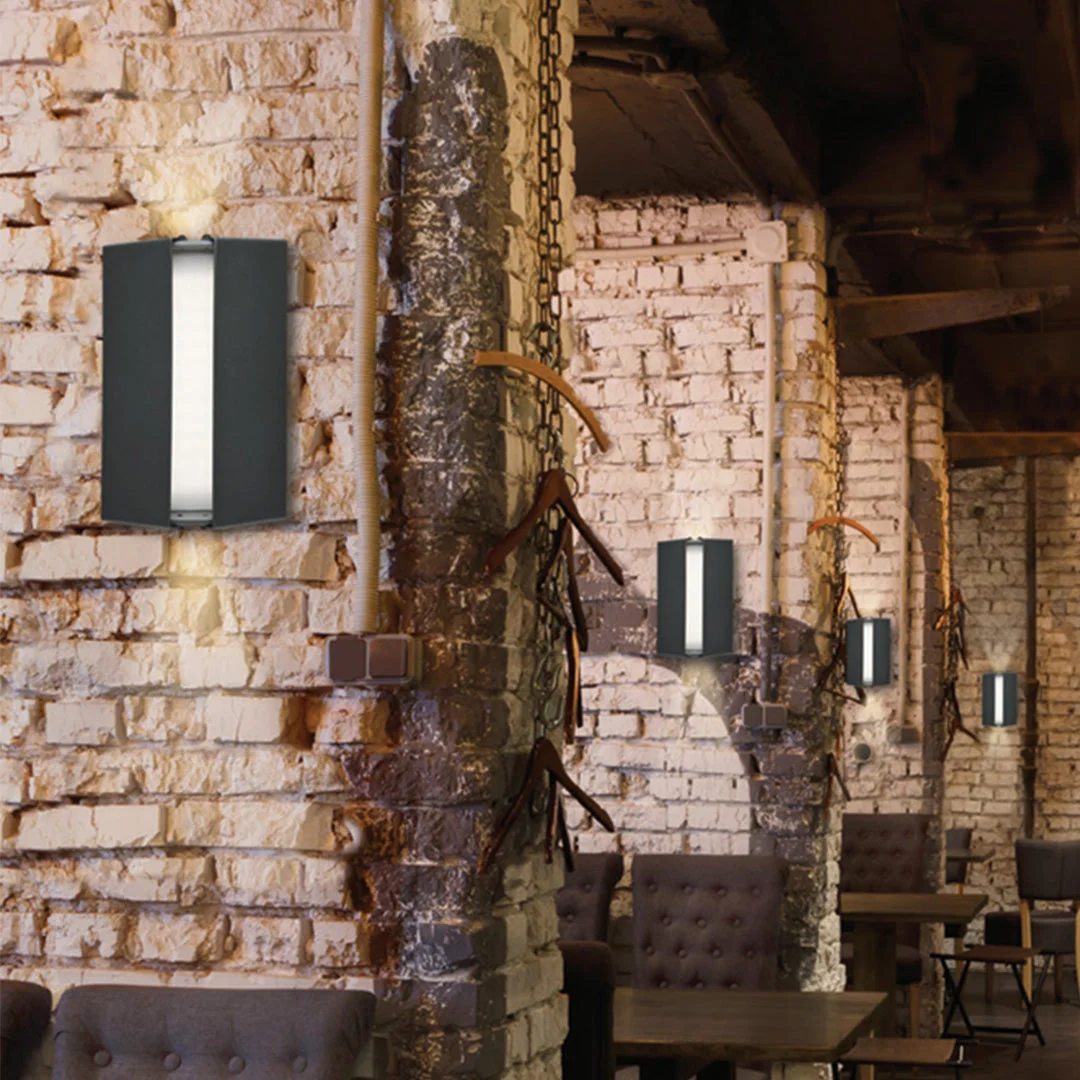 LED Wall Sconce, 10W, CCT Selectable, Matte Black, White or Gray Finish - Image 2