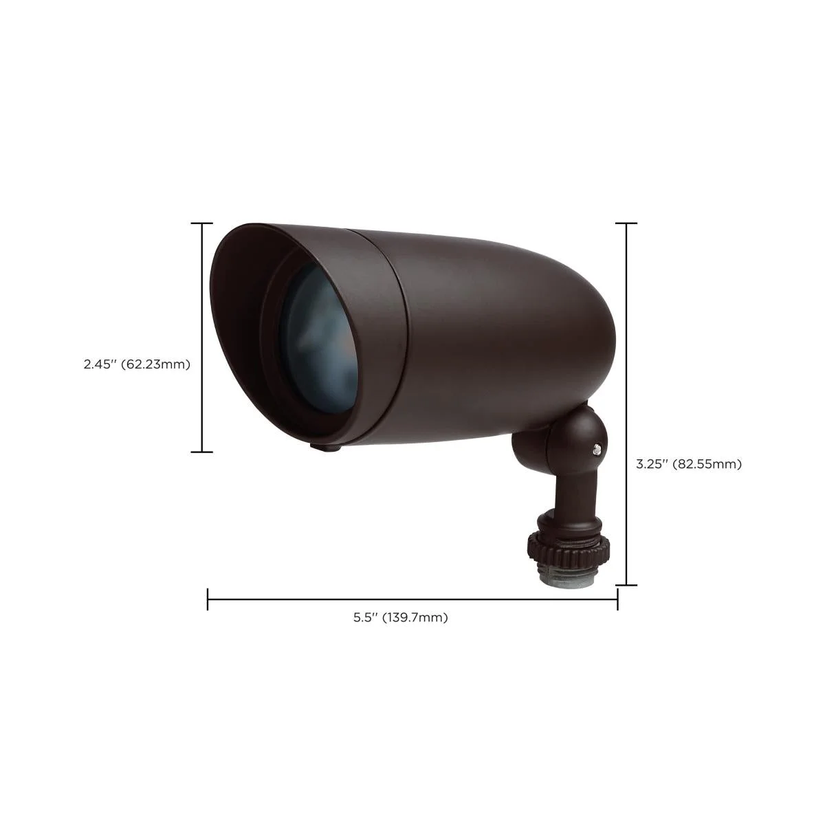 6 Watt LED Landscape Floodlight; RGB and 2700K-5000K Tunable White; Bronze Finish - Image 2