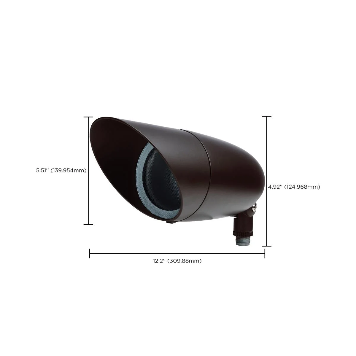 12 Watt LED Landscape Floodlight; RGB and 2700K-5000K Tunable White; PAR30; Bronze Finish - Image 2