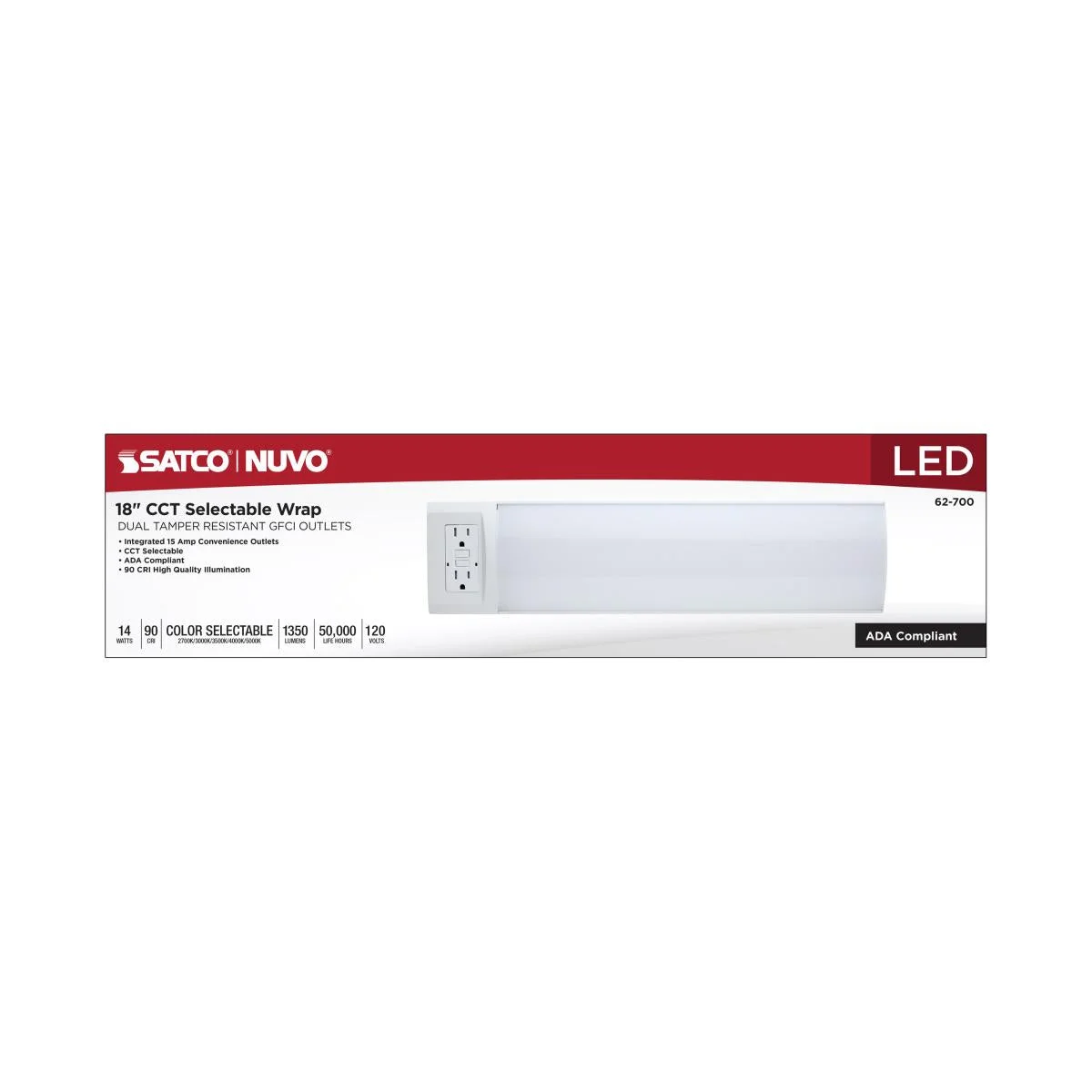 18 Inch LED Ceiling Wrap Light, 1391 Lumen Max, 14W, CCT Selectable, 120-277V - Image 9