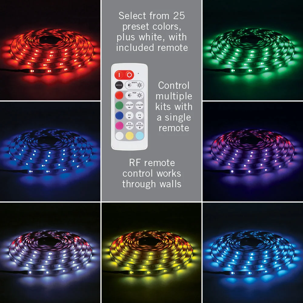RibbonFlex Home RGBW Multicolor Indoor/Outdoor LED 24FT Strip Light Tape, 24V, 1456 Lumens, 24W, 3000K - Image 4