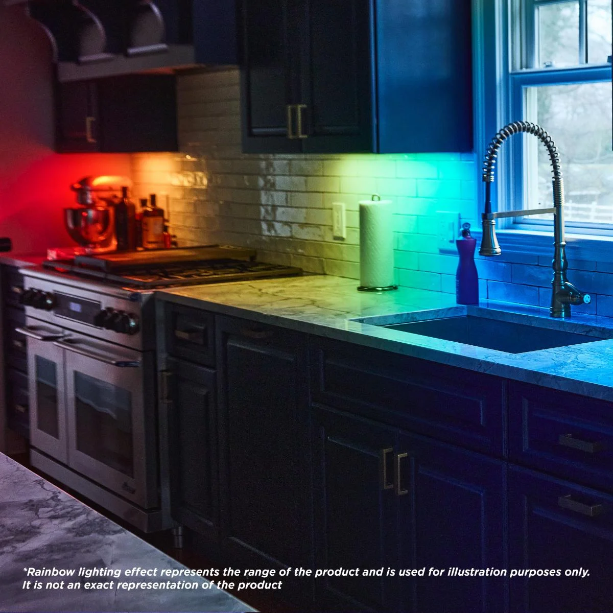 34 Inch LED Under Cabinet Light, SMART Starfish, RGB and Tunable White, White Finish - Image 13