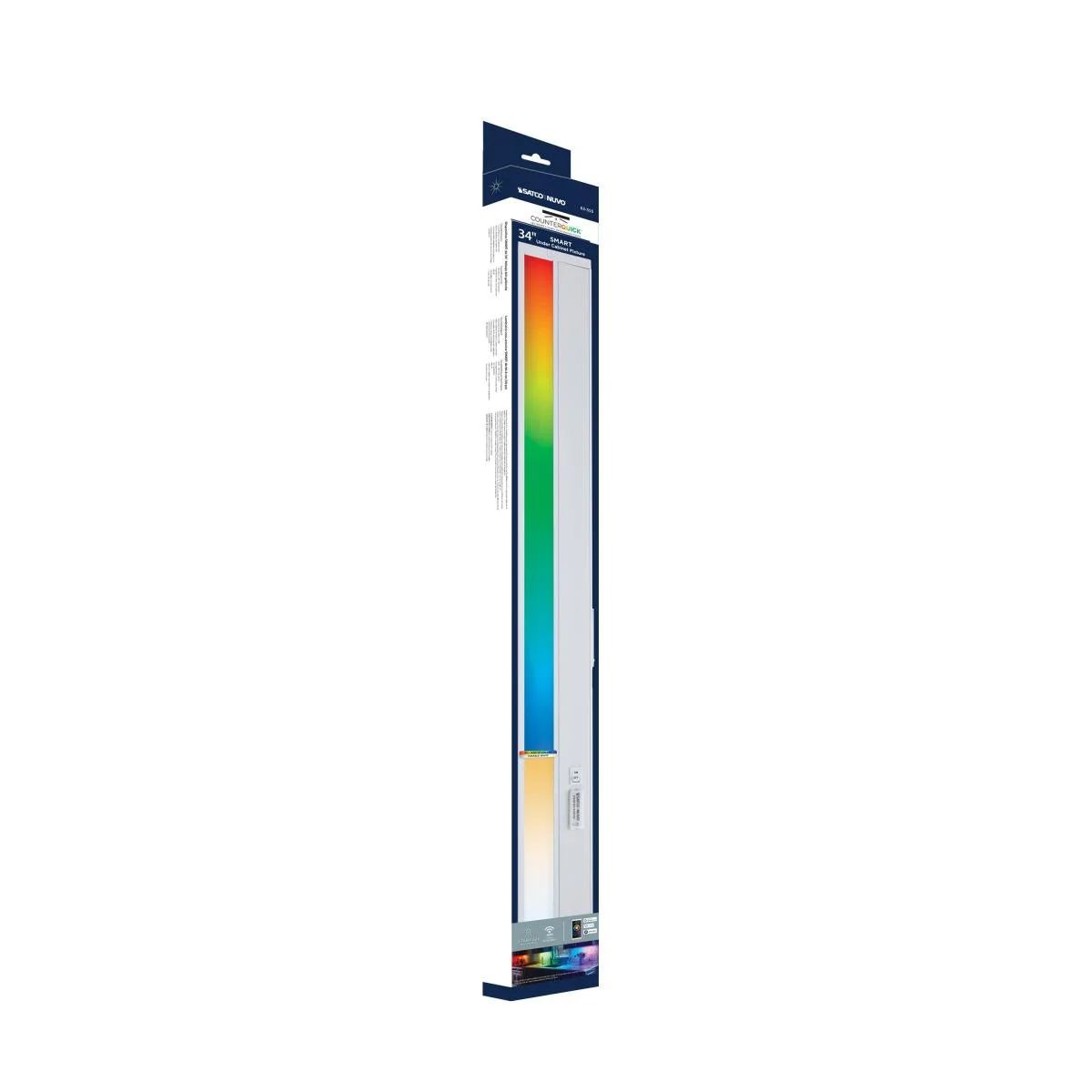 34 Inch LED Under Cabinet Light, SMART Starfish, RGB and Tunable White, White Finish - Image 18