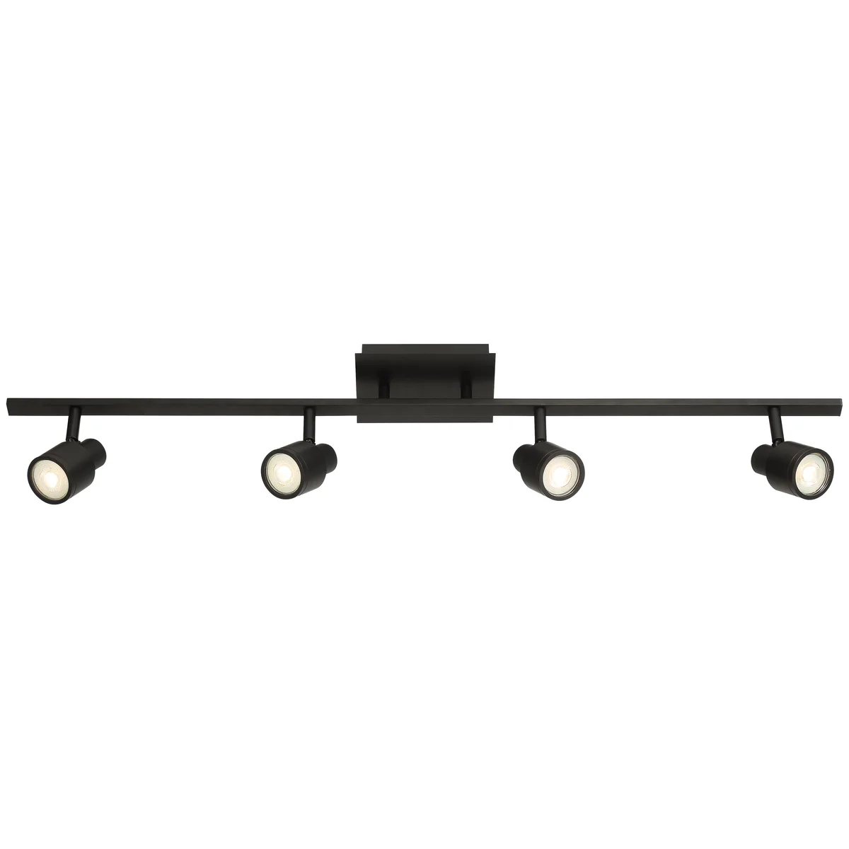 4 Light Adjustable LED Track, 2000 Lumens, Matte Black Finish, 120V - Image 3