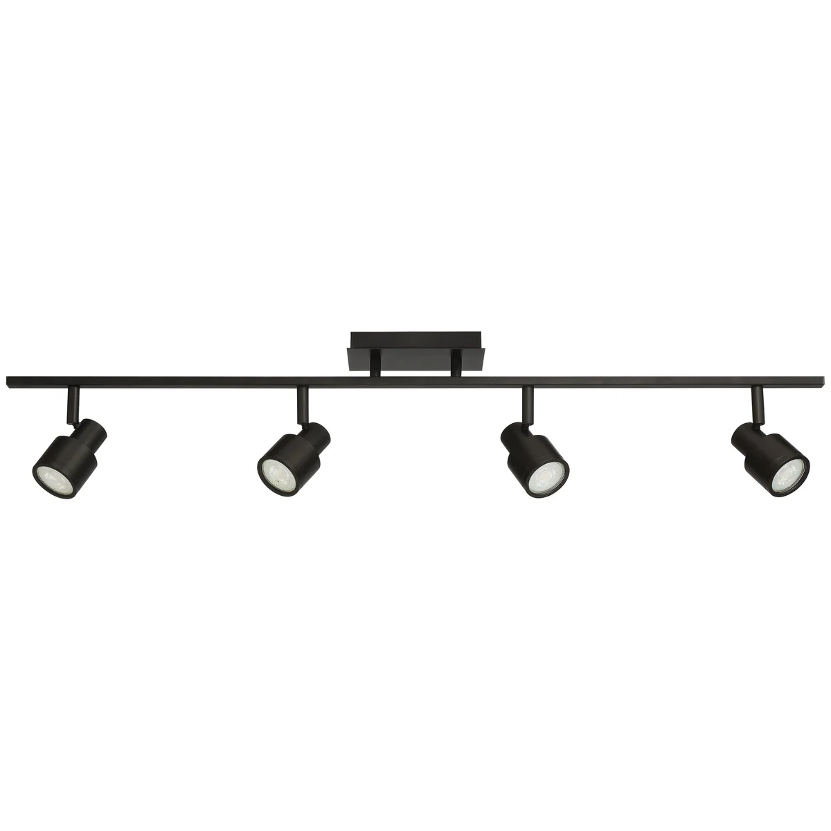 4 Light Adjustable LED Track, 2000 Lumens, Matte Black Finish, 120V - Image 4