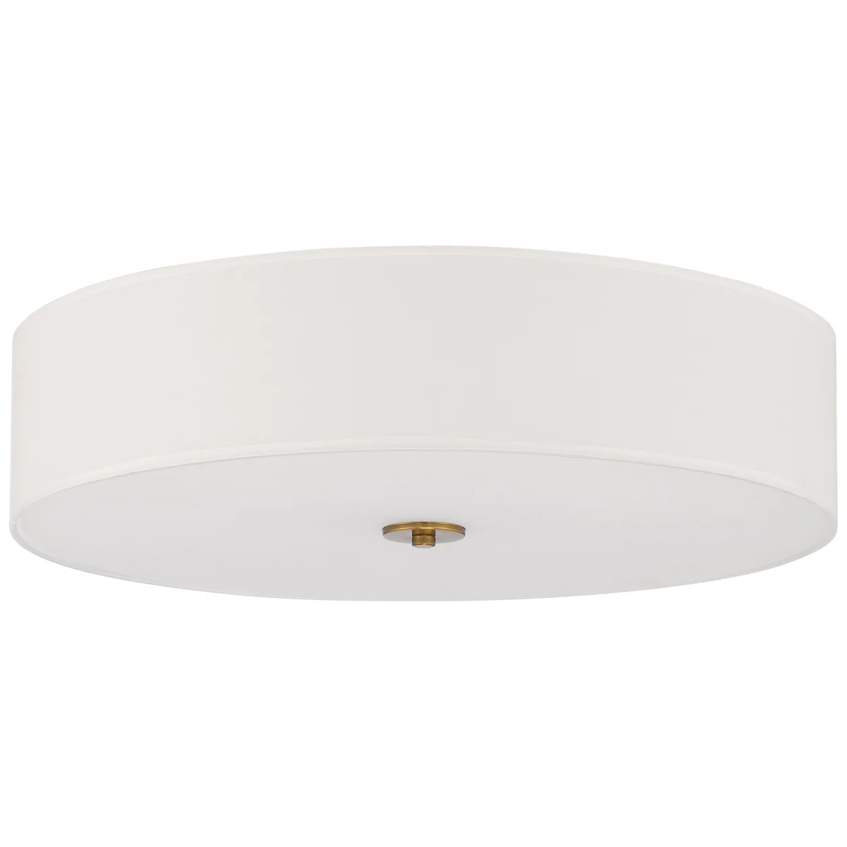 LED Flush Mount Ceiling Light, 34W, 120V, Antique Brushed Brass Finish, Mid Town Collection