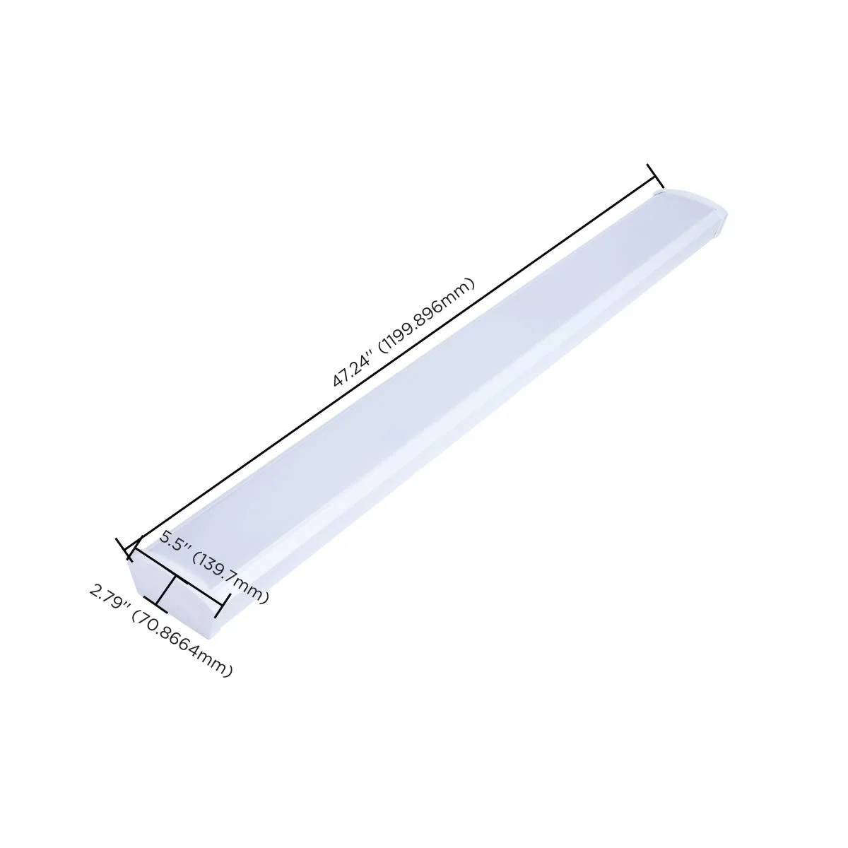 LED 4 Foot Ceiling Wrap; 39 Watts; 27K/30K/35K/40K/50K CCT Selectable; White Finish; 120-277 Volt - Image 2