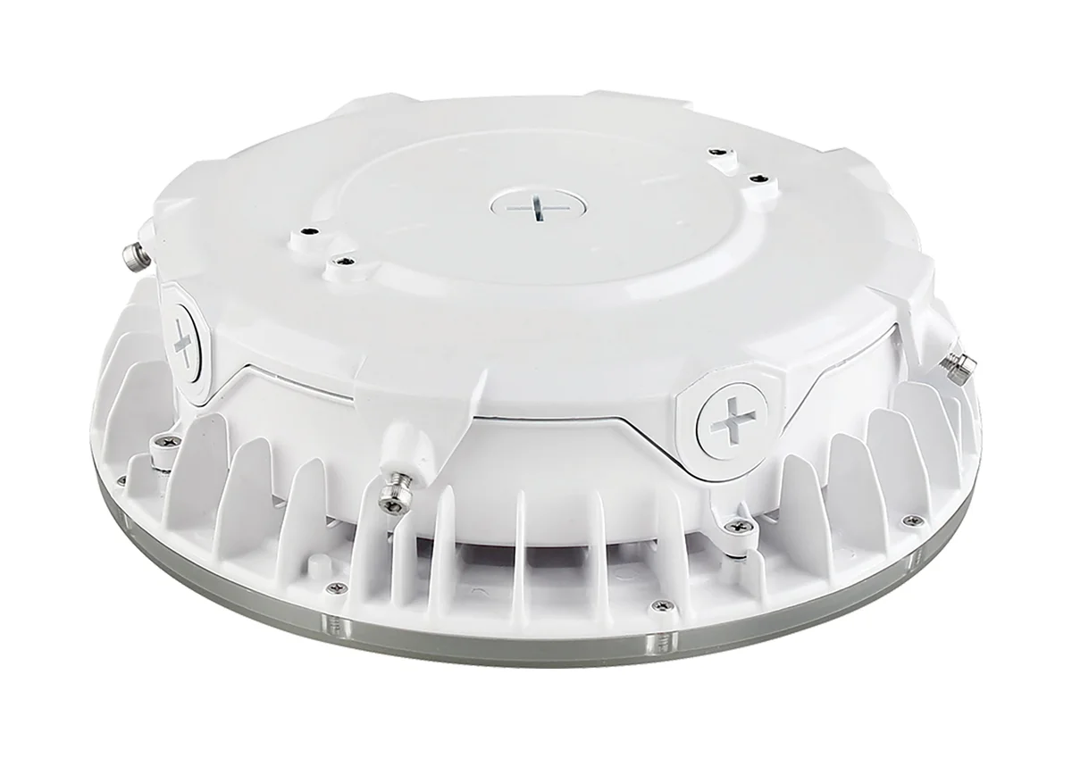LED Canopy Light, 55 Watt, 6200-7500 Lumens, 120-277V, CCT Selectable, 3000K/4000K/5000K, White or Bronze Finish - Image 3