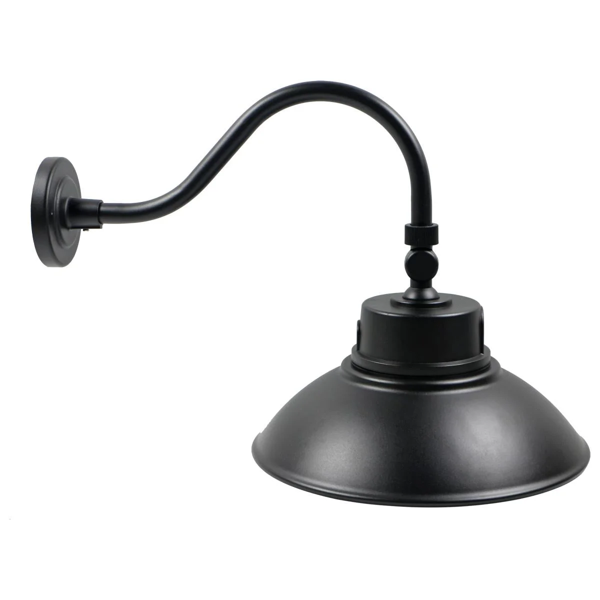 LED Gooseneck Fixture, Wattage and CCT Selectable, 5500 Lumen Max, Integrated Photocell,120-277V, Finish Black - Image 2