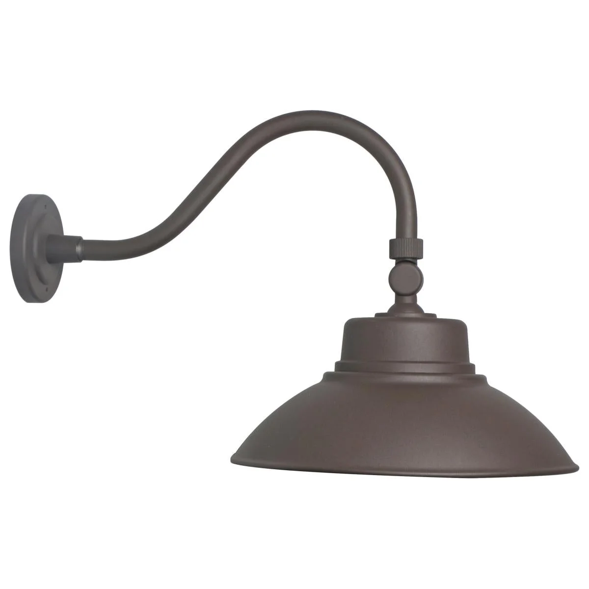 LED Gooseneck Fixture, Wattage and CCT Selectable, 5500 Lumen Max, Integrated Photocell, 120-277V, Finish Bronze - Image 2