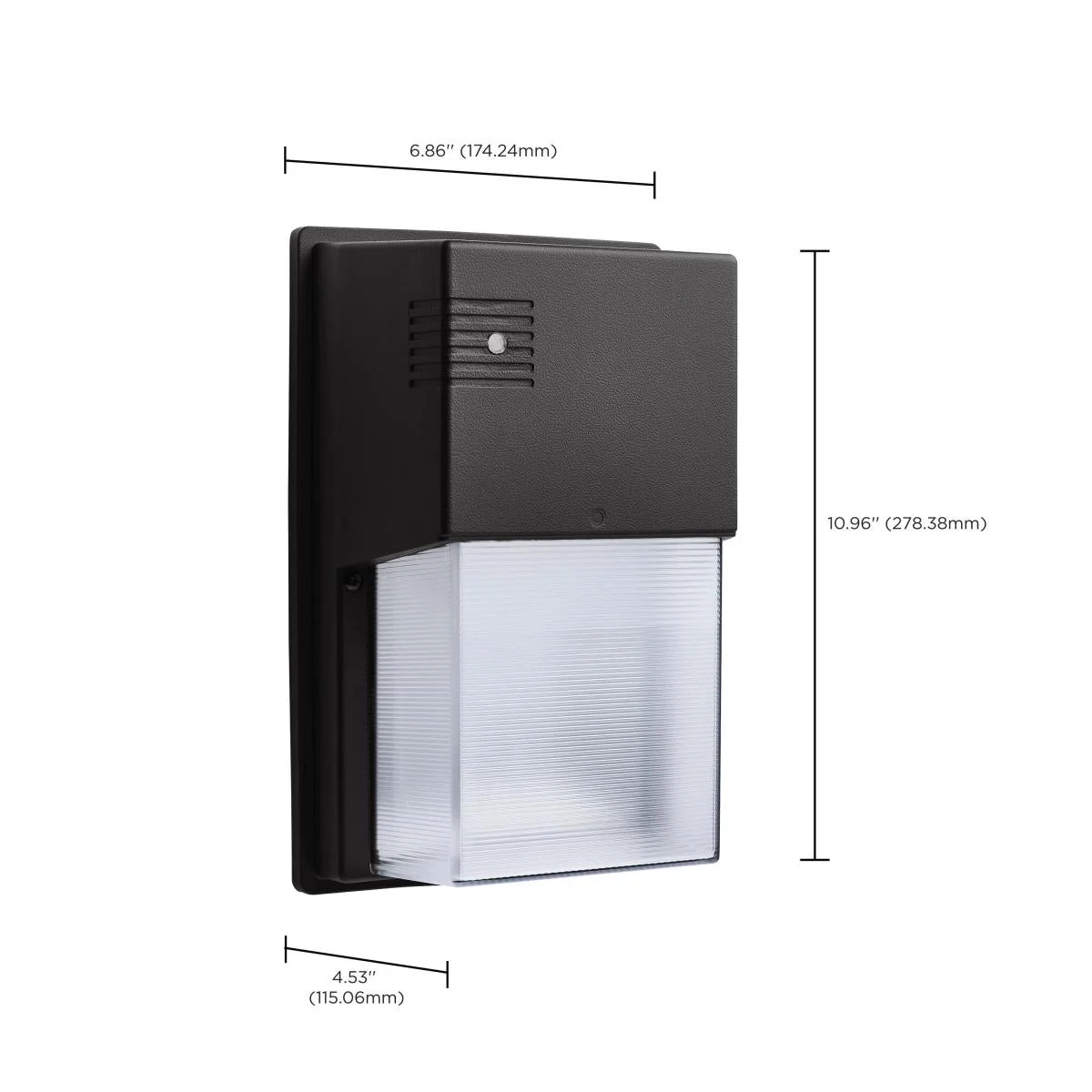 LED Entryway Wall Pack; 10/15/20 Wattage Selectable; 30K/40K/50K CCT Selectable; Bronze or White Finish - Image 4