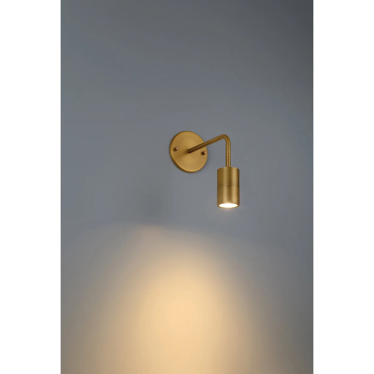 1 Light LED Wall Or Ceiling Spotlight, 500 Lumens, 6W, 3000K, 120V, Antique Brushed Brass Finish, Cafe Dual Mount Collection - Image 2