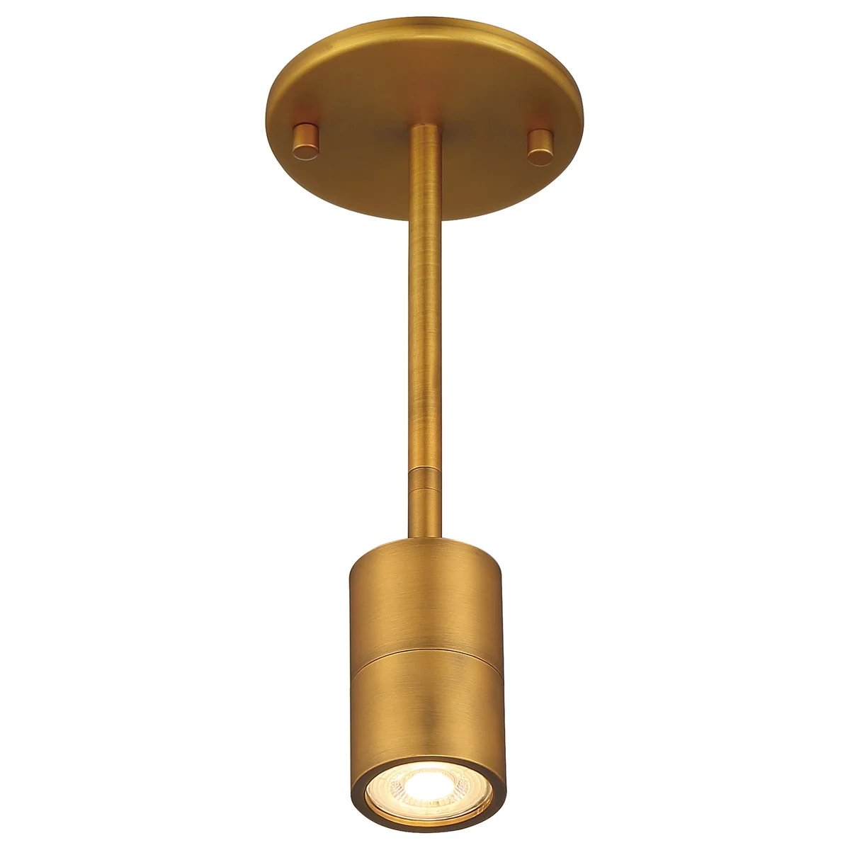 1 Light LED Wall Or Ceiling Spotlight, 500 Lumens, 6W, 3000K, 120V, Antique Brushed Brass Finish, Cafe Dual Mount Collection - Image 3