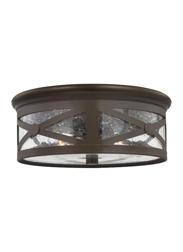 7821402-12, Two Light Outdoor Ceiling Flush Mount , Lakeview Collection - Image 2