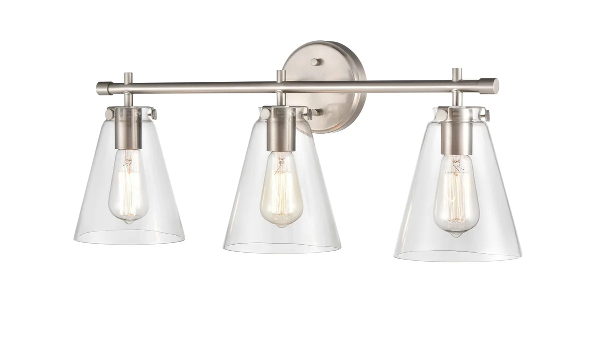 Millennium Lighting Three Light Vanity Aliza Series (Available in Modern Gold, Brushed Nickel, and Chrome Finishes) - Image 2
