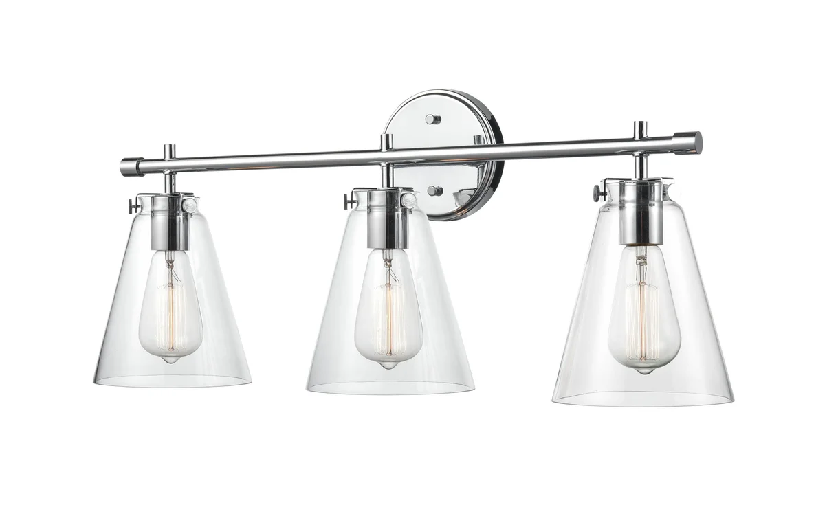 Millennium Lighting Three Light Vanity Aliza Series (Available in Modern Gold, Brushed Nickel, and Chrome Finishes) - Image 3