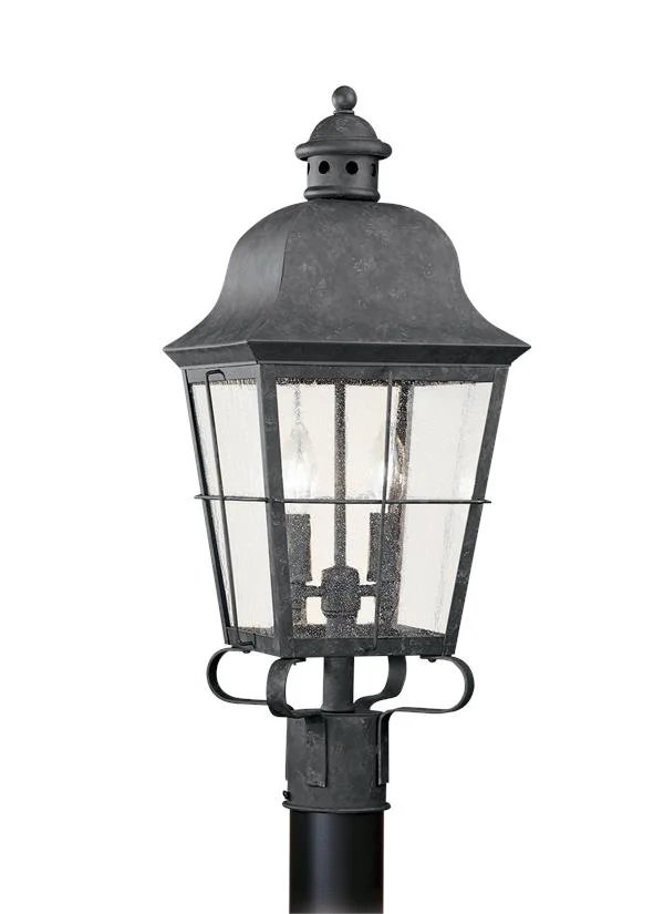 8262EN-44, Two Light Outdoor Post Lantern , Chatham Collection - Image 2