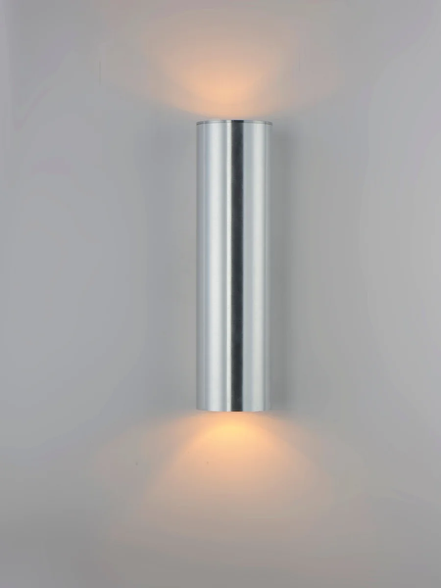 5" Cylinder Up/Down Light, 210 Lumens, 32 Watt, 120 Volts, Brushed Aluminum or Black Finish, Extended Length - Image 4
