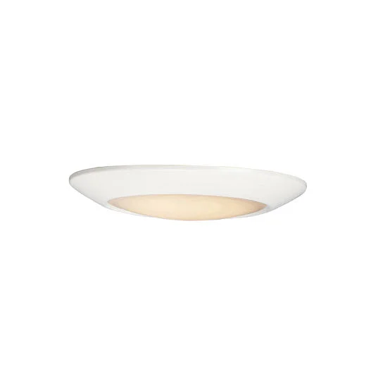 Diverse 7.5" LED Flush Mount Ceiling Light, 1100 Lumens, 15W, 4000K, 120V, White Finish