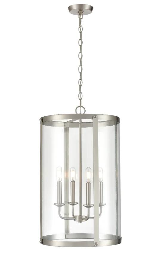 Aydenn 4-Light Pendant light Brushed Nickel Finish, Aydenn Collection