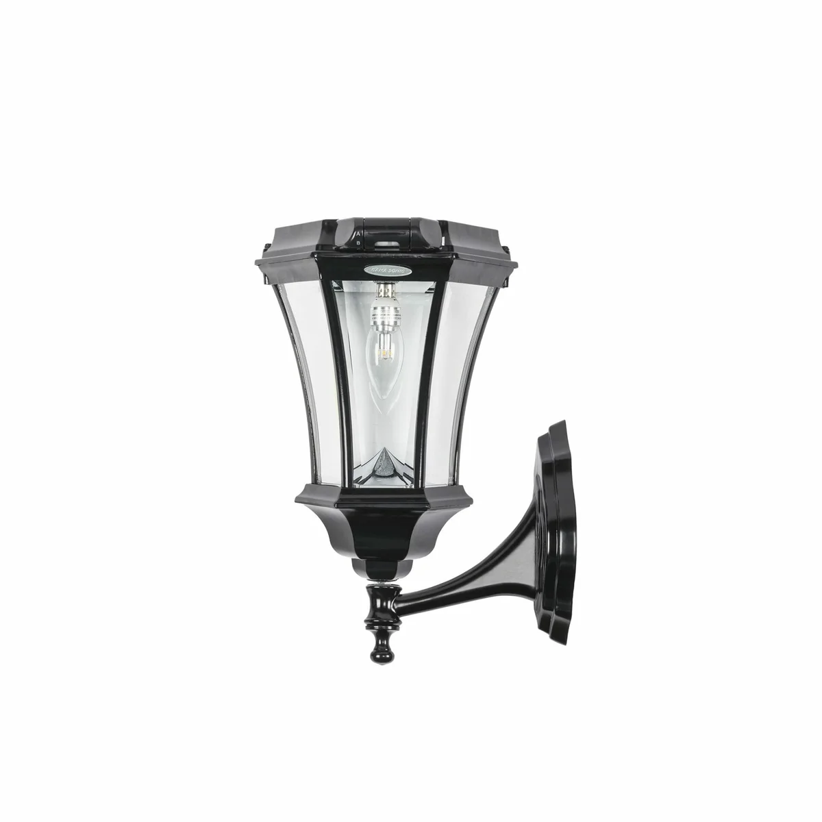 Victorian LED Solar Post Light W/ Motion Sensor, 100 Lumens, CCT Selectable 2700K, Black Finish, 3 Mounting Options Included - Image 4