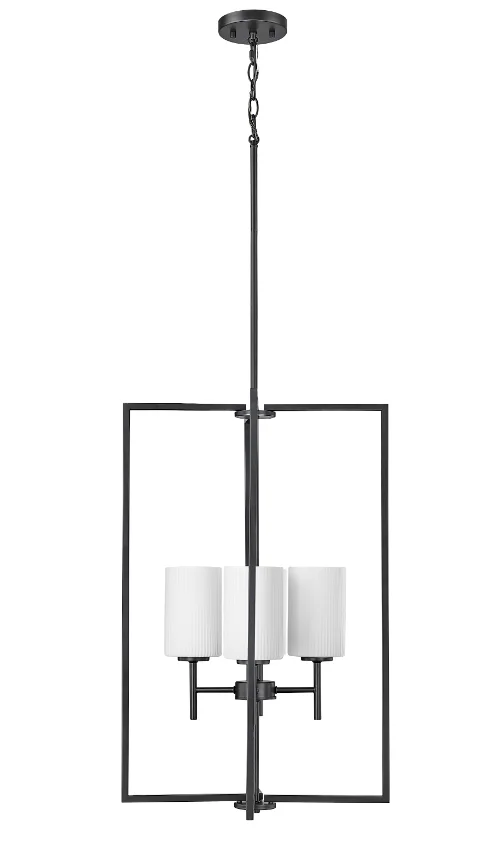 Luxx 4-Light Pendant light Brushed Nickel or Matte Black Finish, Luxx Collection - Image 2