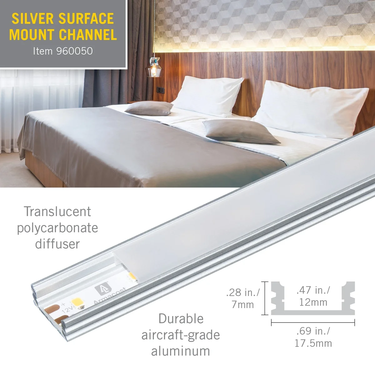 5 Pack LED Tape Light Mounting Channel - Image 7