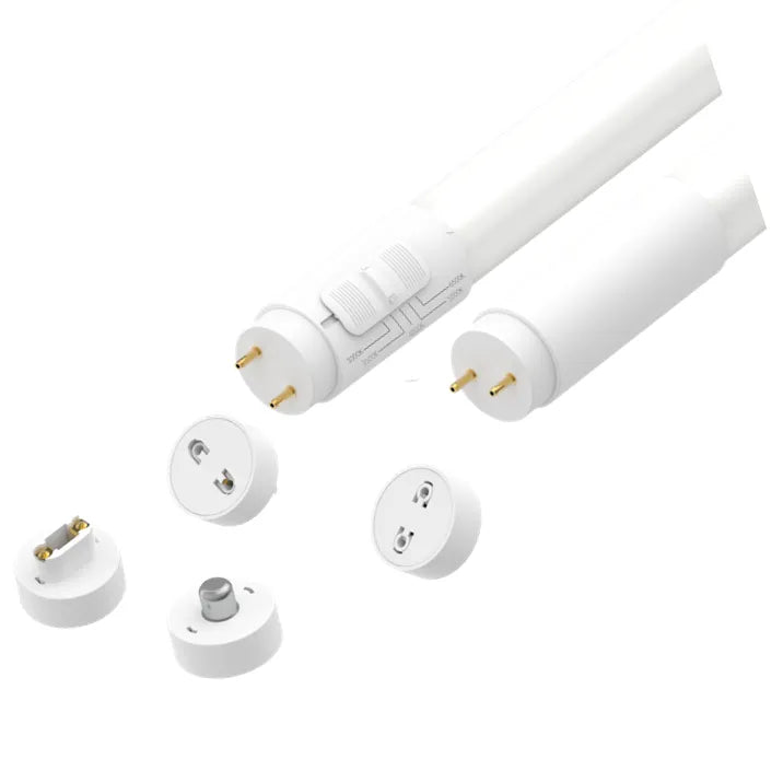 10PK 8FT LED T8 Tube Light, 5000 Lumens, Type B, 42W, CCT Selectable, 120-277V