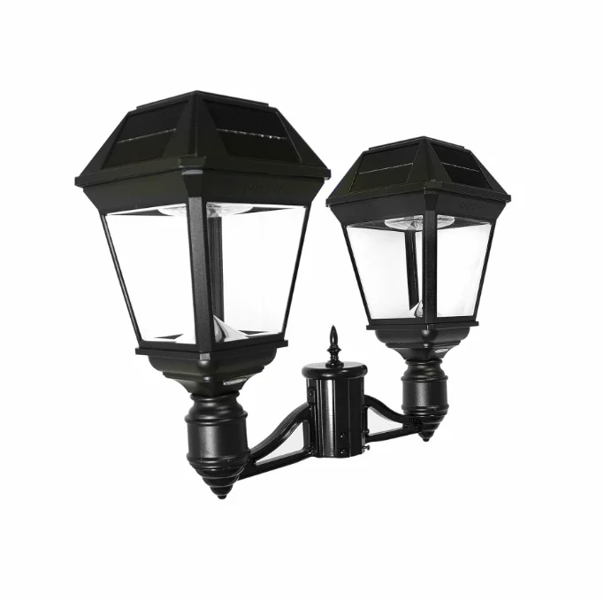 Gama Sonic Imperial III Commercial Solar Double Post Light, 600 Lumens, CCT Selectable 2700K/6000K - Image 2