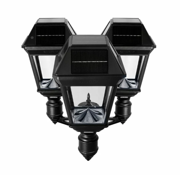 Gama Sonic Imperial III Commercial Solar Triple Post Light, 900 Lumens, CCT Selectable 2700K/6000K - Image 3