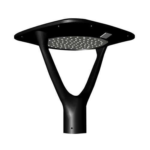 LED Dual Arm Architectural Aeroform Square Post Top Light, 100 watt