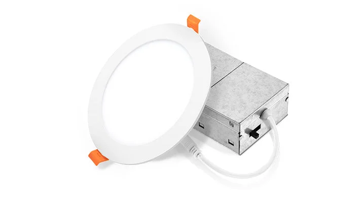 6" LED Round Wafer Recessed Mini Panel, 15W, CCT Adjustable, 120V, Black or White - Image 2