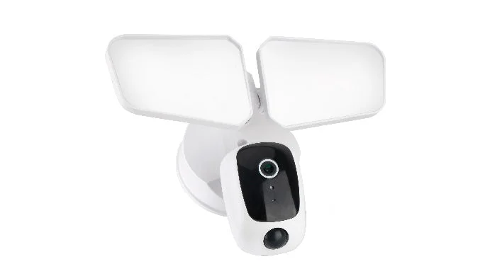 LED Security Floodlight, 20W, CCT Selectable, 120V, Smart Camera and Motion Sensor, Black or White Finish - Image 2