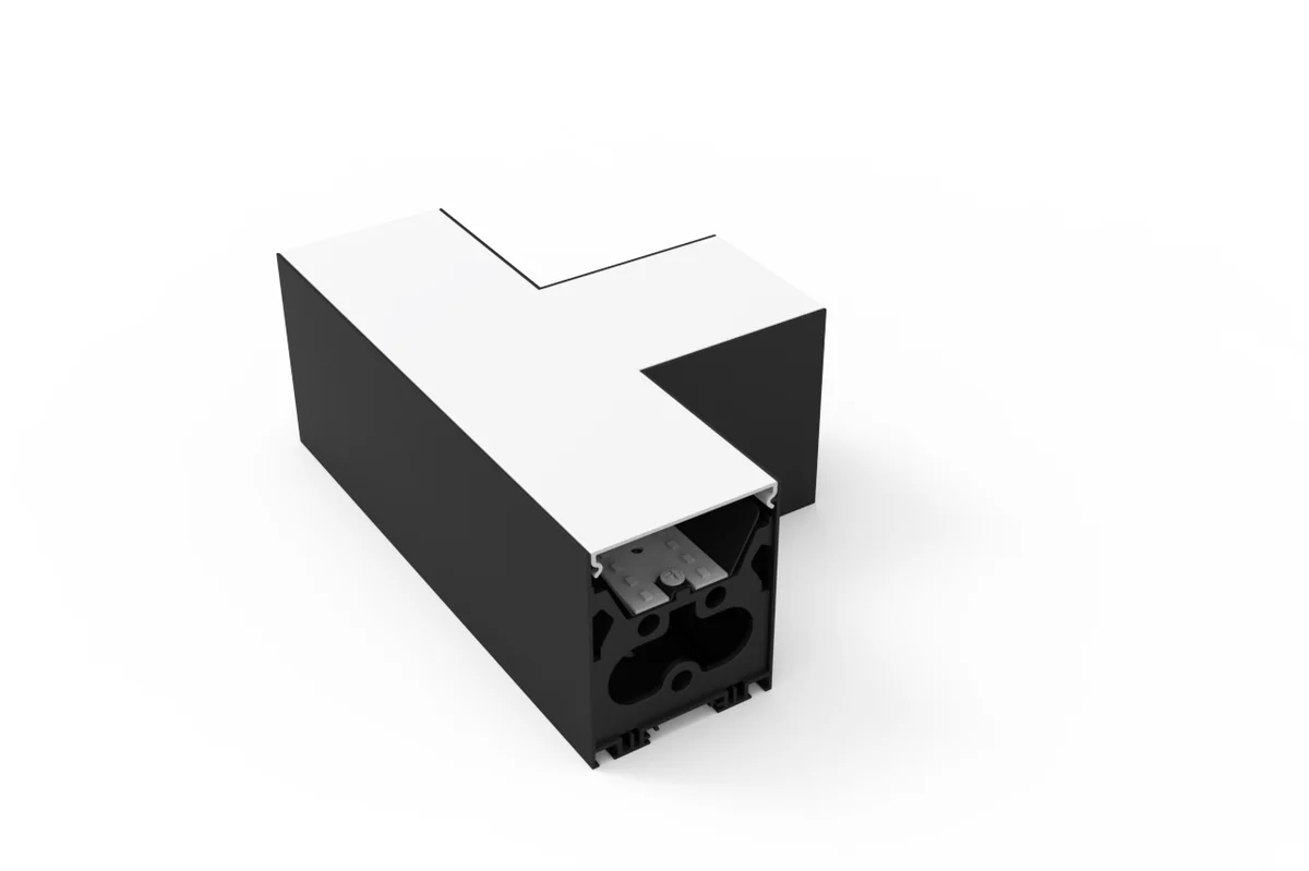G2 T Shape Linear Architectural Beam Connector, White or Black Finish