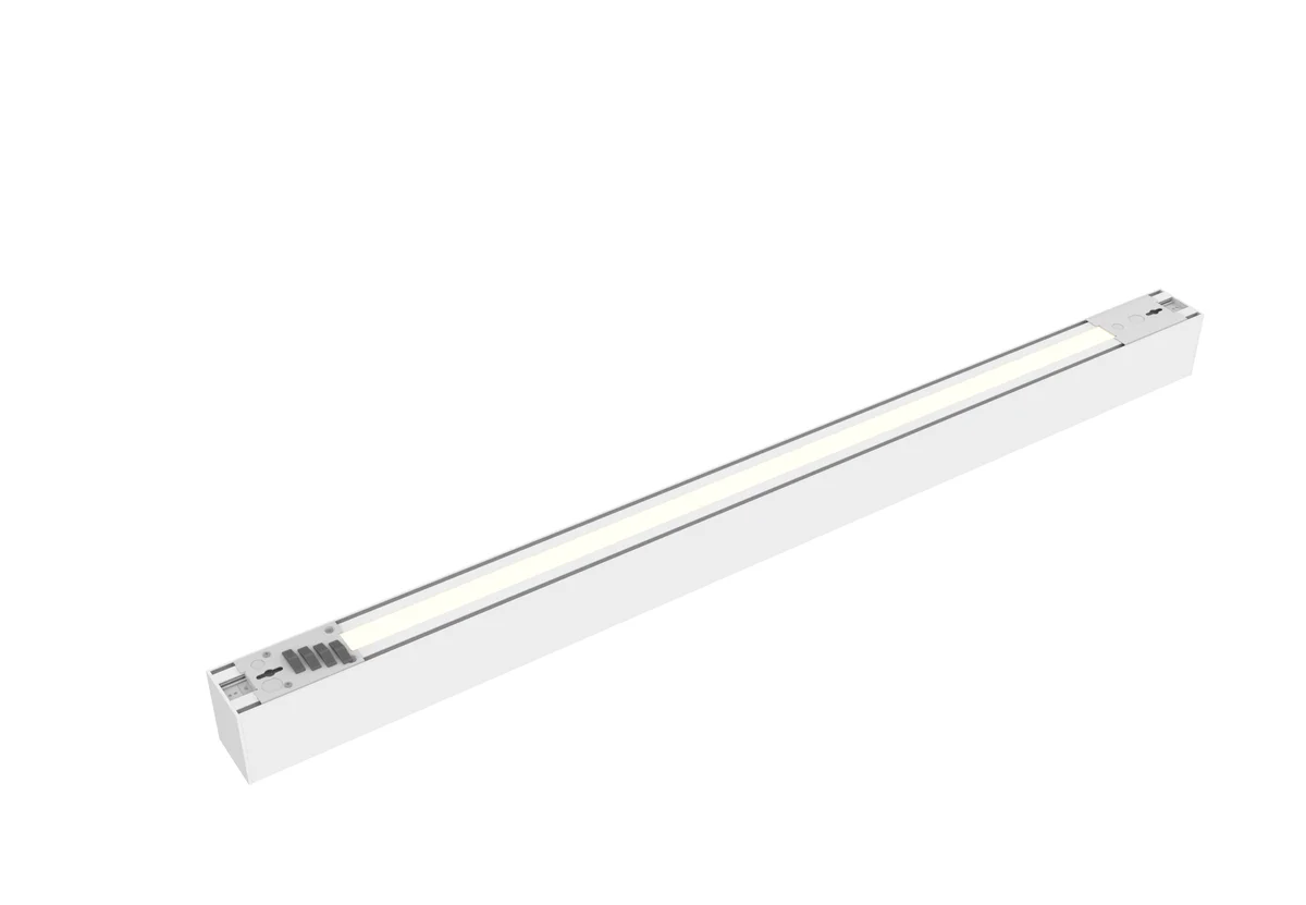 4 FT LED Direct/Indirect Suspended Linear Fixture, 5500 Lumen Max, Wattage and CCT Selectable, 120-277V, Black, White, or Silver Finish - Image 11