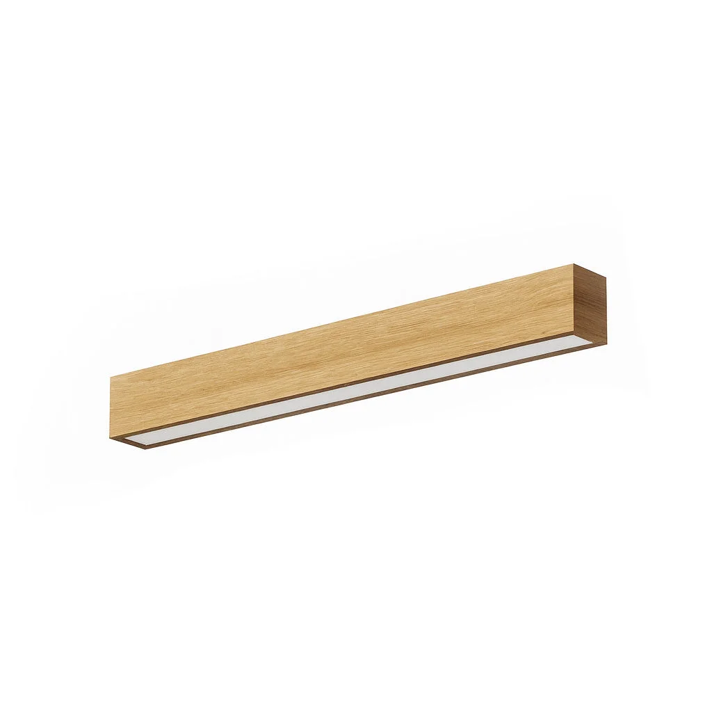 4 FT LED Direct/Indirect Suspended Linear Fixture, 5500 Lumen Max, Wattage and CCT Selectable, 120-277V, Natural or Teak Wood Finish - Image 8