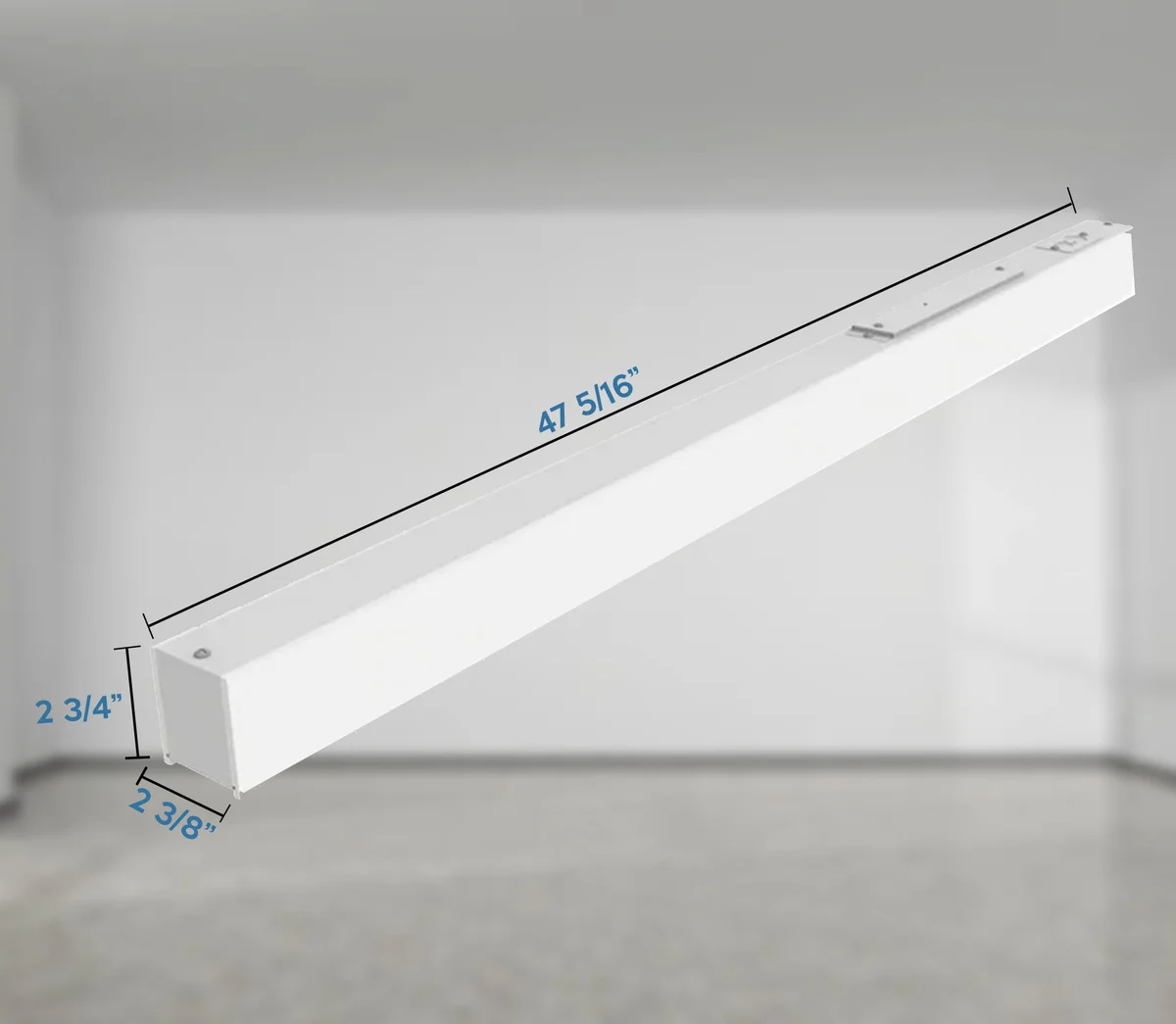 4 FT Linear Suspended LED Beam, 4600 Lumen Max, 40W, CCT Selectable, 0-10V Dimmable, 120-277V, Transparent Frosted Housing, Power Feed Cable Included - Image 5