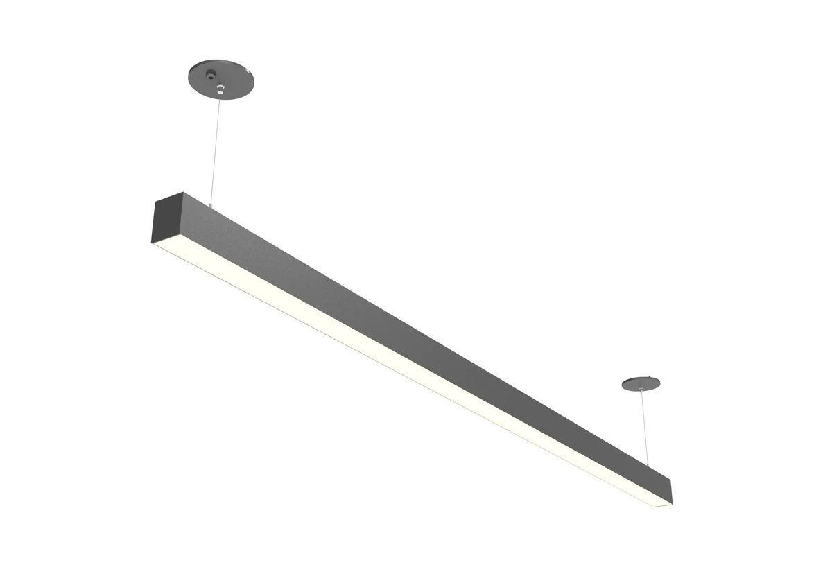 6 FT LED Direct/Indirect Suspended Linear Fixture, 8250 Lumen Max, Wattage and CCT Selectable, 120-277V, Black or White Finish - Image 11