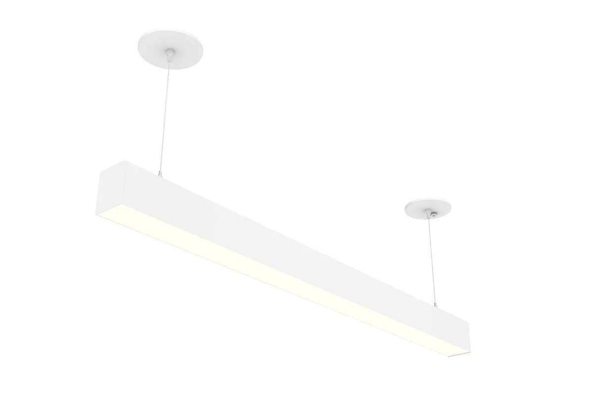 8 FT LED Linear Fixture, 9600 Lumen Max, 80W, CCT Selectable, 120-277V, White or Silver Finish - Image 10