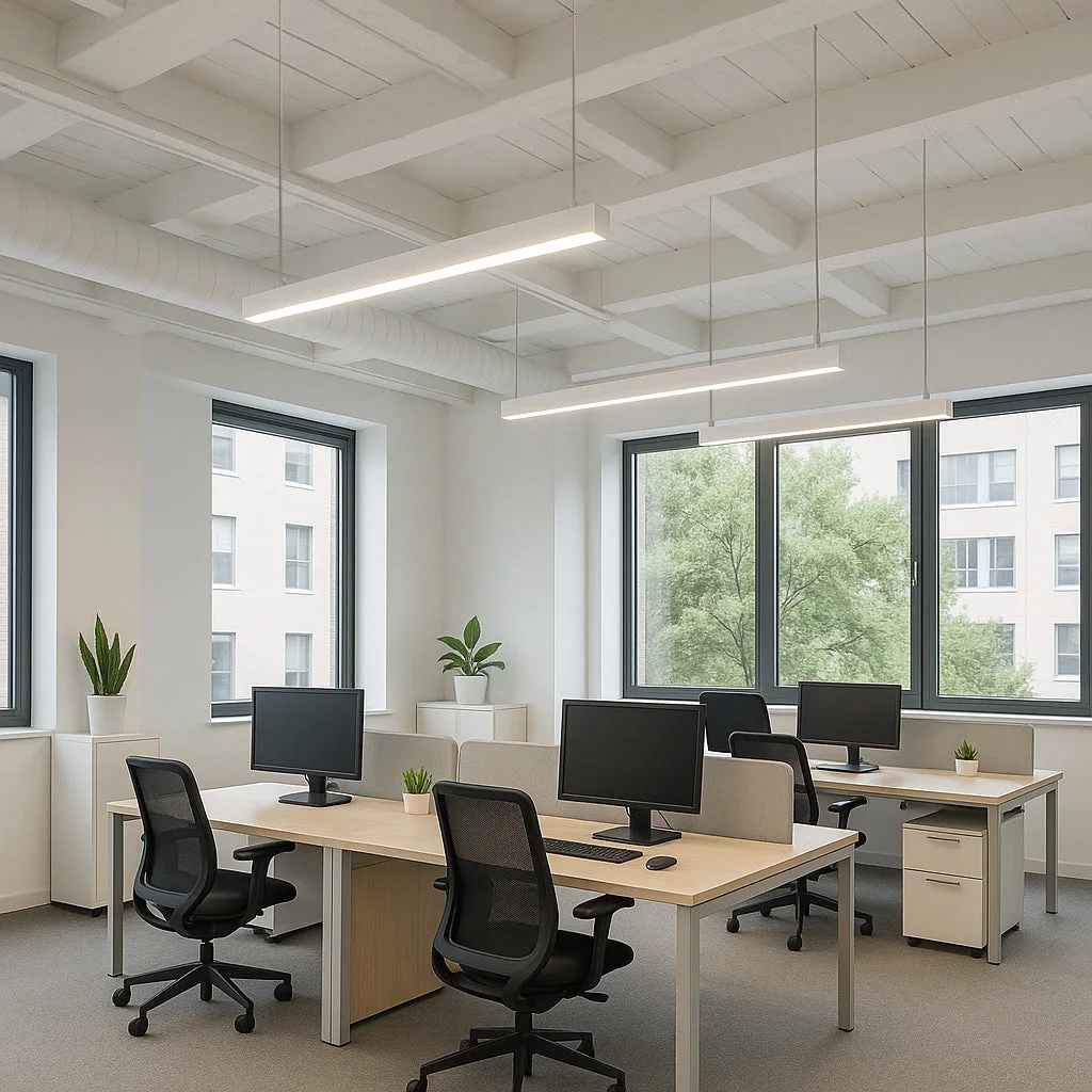 8 FT LED Linear Fixture, 9600 Lumen Max, 80W, CCT Selectable, 120-277V, White or Silver Finish - Image 6
