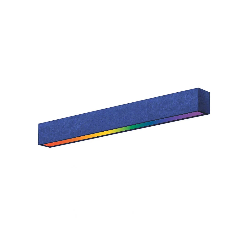 8FT LED RGBW Acoustic Linear Fixture, 9600 Lumen Max, 80W, CCT Selectable, 120-277V, Dark Gray, Gray, or Royal Blue Finish - Image 5