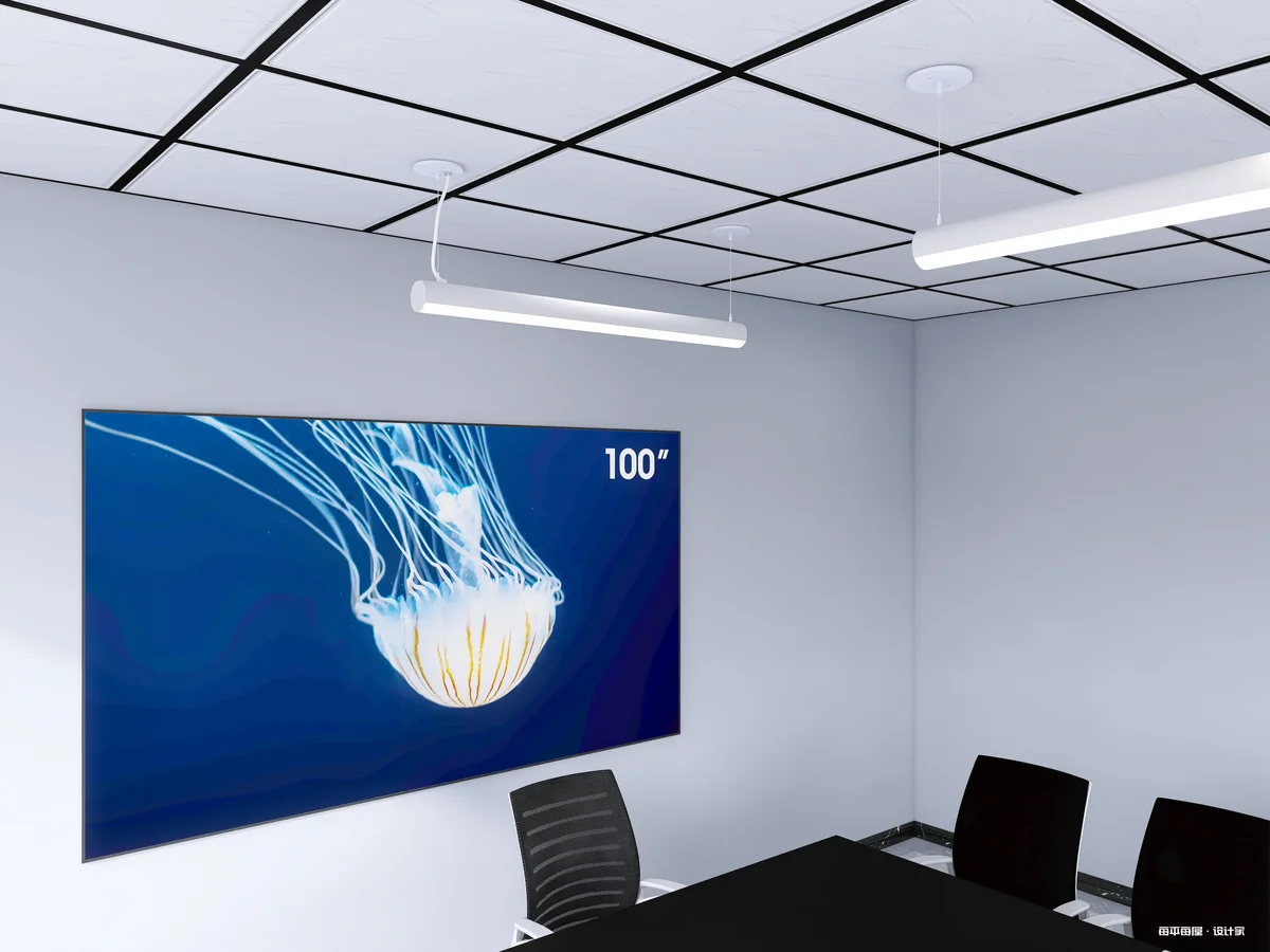 8 FT LED Suspended Linear Fixture G2, 9600 Lumen Max, 80W, CCT Selectable, 120-277V, White or Black Finish - Image 4