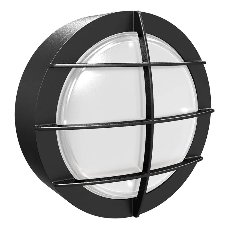 Round Bulkheads with Photocell, 1275 Lumens, Wattage and CCT Selectable, 120-277V, Bronze or Black Finish - Image 5