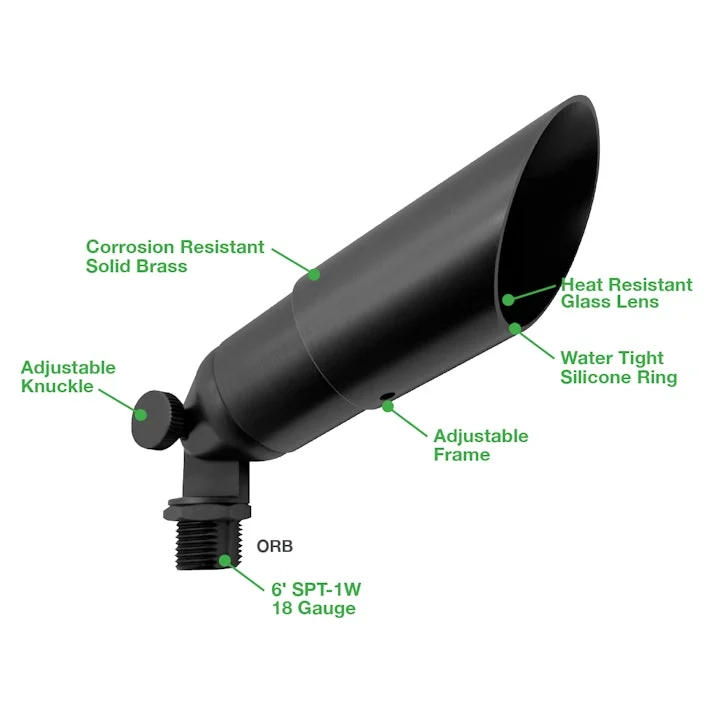 Landscape Bullet Light - MR-11: Style 1: Small, 12V, Oil Rubbed Bronze or Matte Black - Image 5