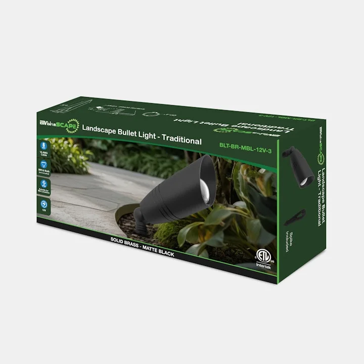 Landscape Bullet Light - MR-16: Style 3: Traditional, 12V, Oil Rubbed Bronze or Matte Black - Image 3