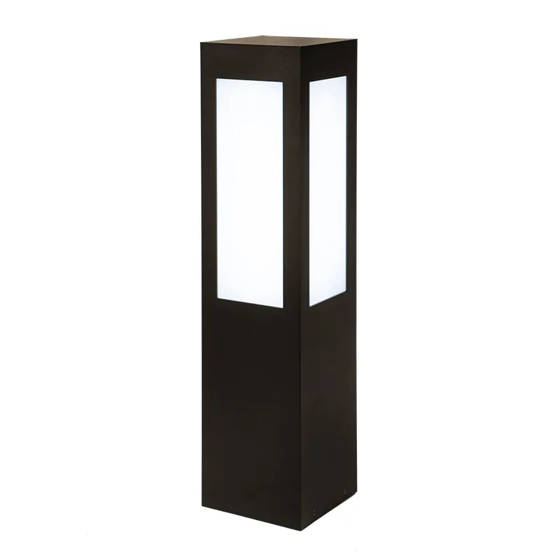 26" Square Bollard Long Lens, 1375 Lumen Max, Wattage and CCT Selectable, 120-277V, Black or Bronze Finish - Image 2