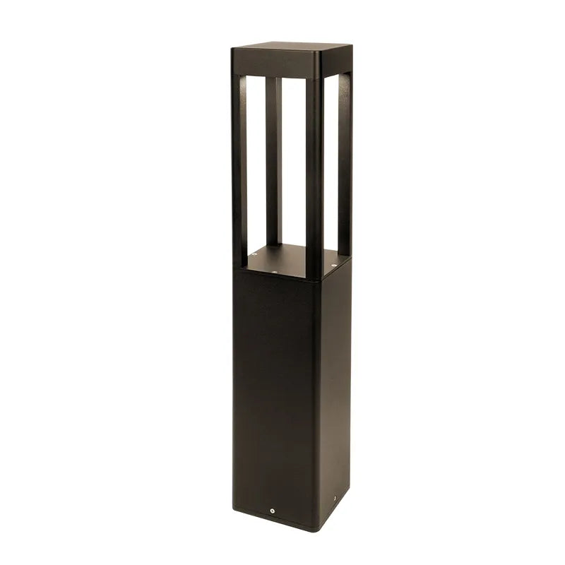 32" Square Bollard Open Design, 1375 Lumen Max, Wattage and CCT Selectable, Bronze or Black - Image 4