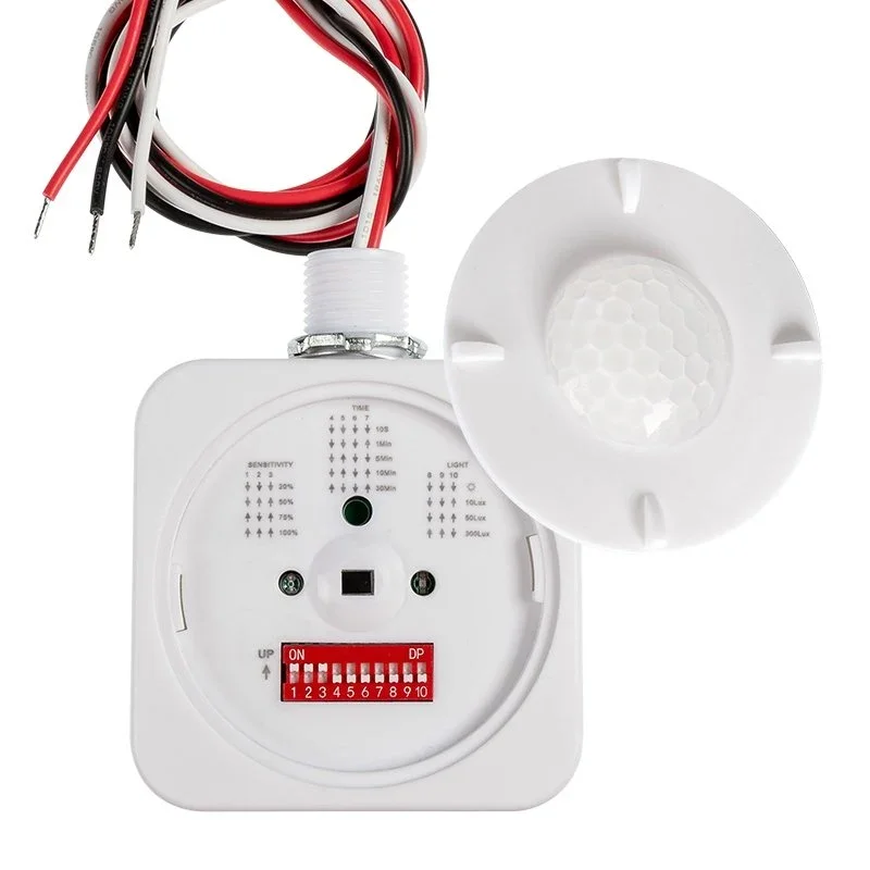 PIR Motion Sensor, Fixture Mount, 360° Detection, 120-277V - Image 3