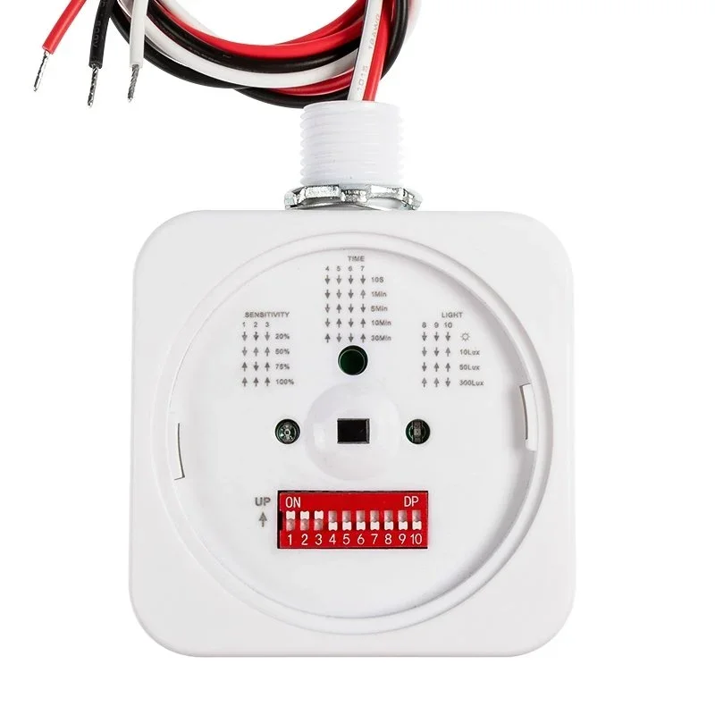 PIR Motion Sensor, Fixture Mount, 360° Detection, 120-277V - Image 4